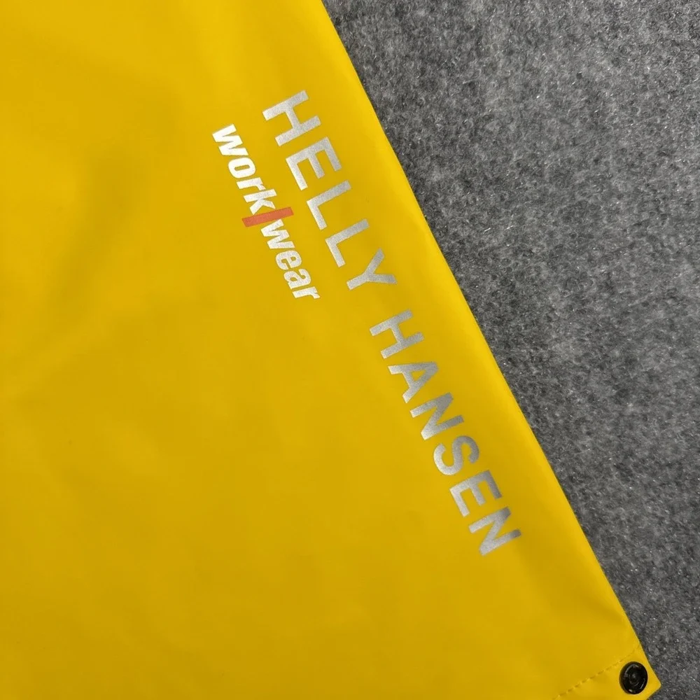 Helly Hansen Voss Rain Pants Size M Yellow Pull On Waterproof Drawstring NEW
